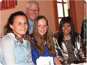 Marlisa, with fellow songwriting students at the Songsalive! Australia Workshop In The Mountains 2013